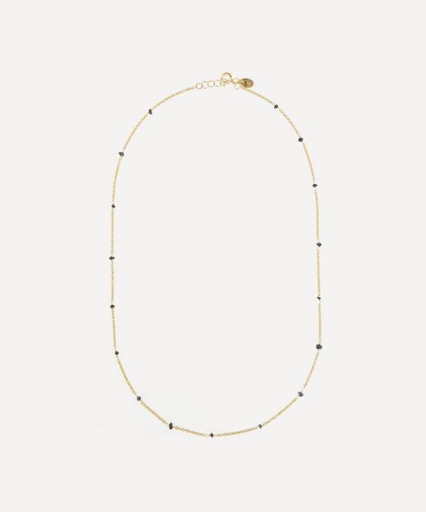 Stephanie Schneider - Gold-Plated Raw Diamond Chain Necklace image number 0