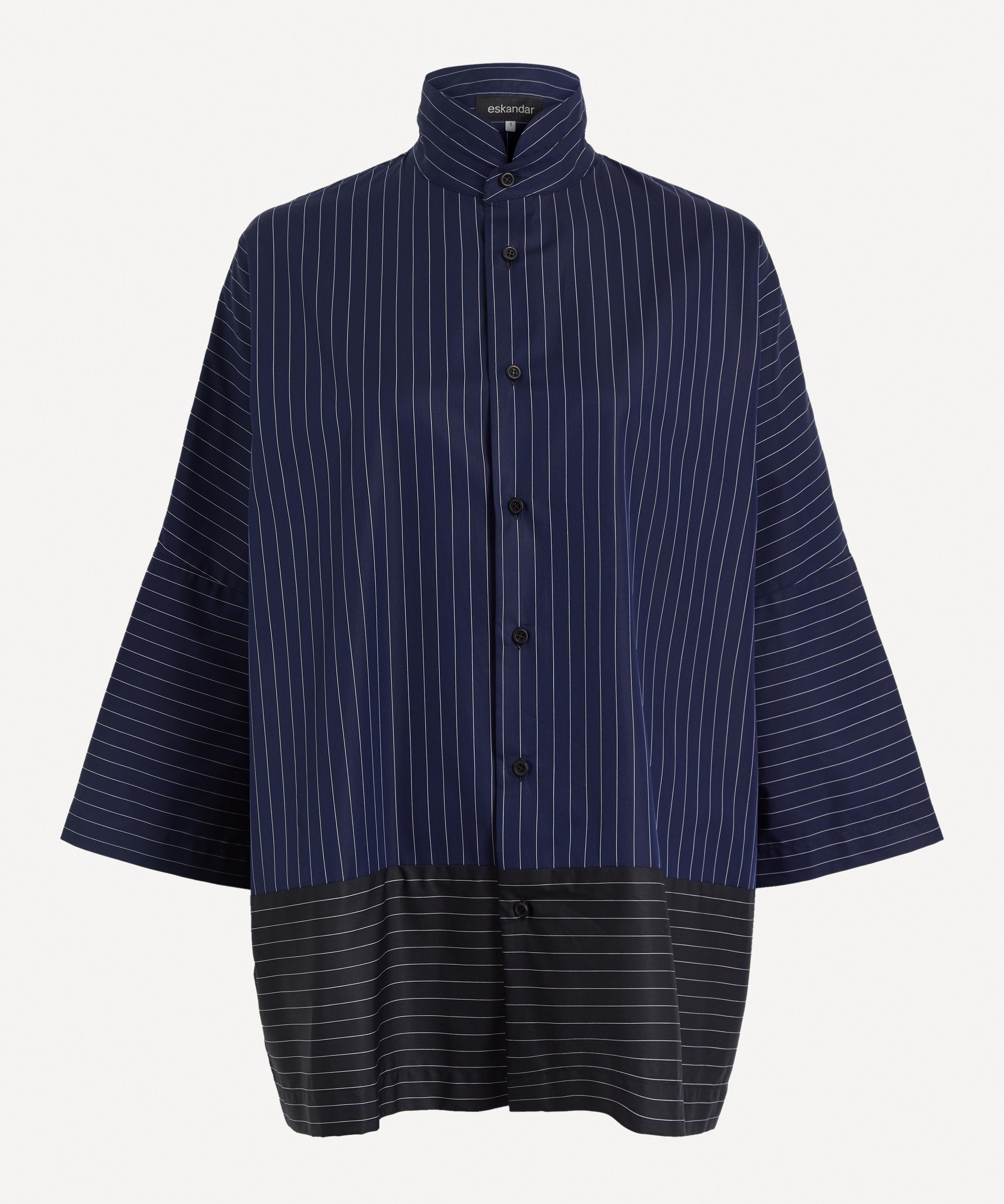 Eskandar - Panelled Edge Slope Shoulder Shirt image number 0