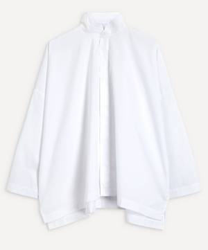 Wide Double Stand Collar Shirt