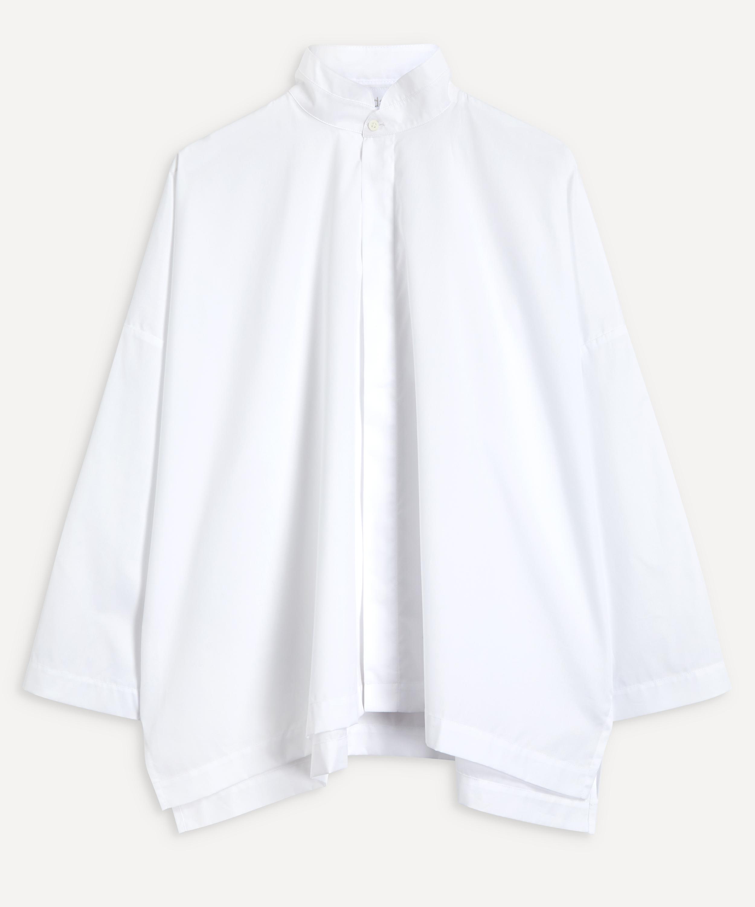 Eskandar - Wide Double Stand Collar Shirt image number 0
