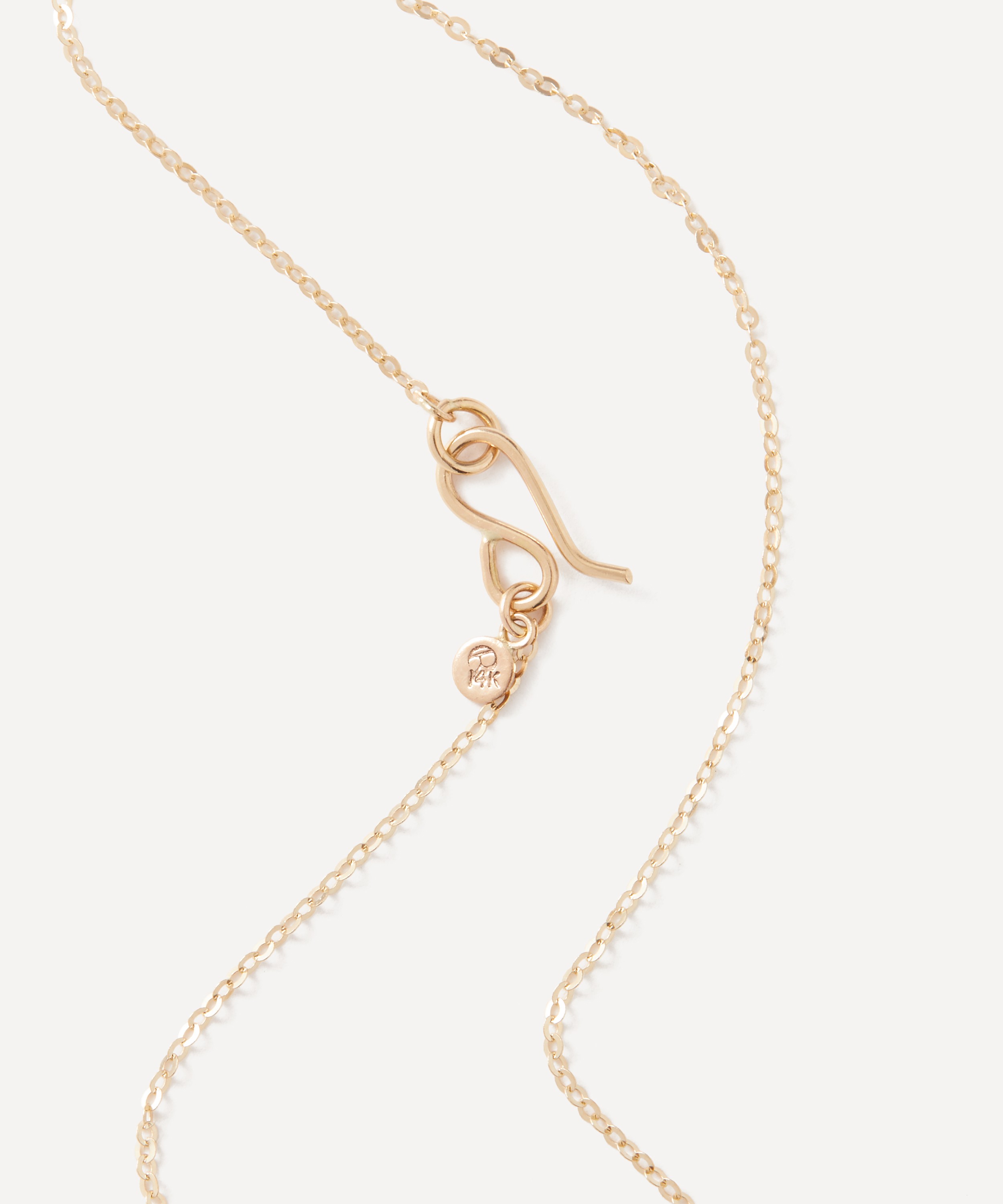 Rachel Quinn - 14ct Gold Petite Storm Cloud Pearl and White Topaz Pendant Necklace image number 2