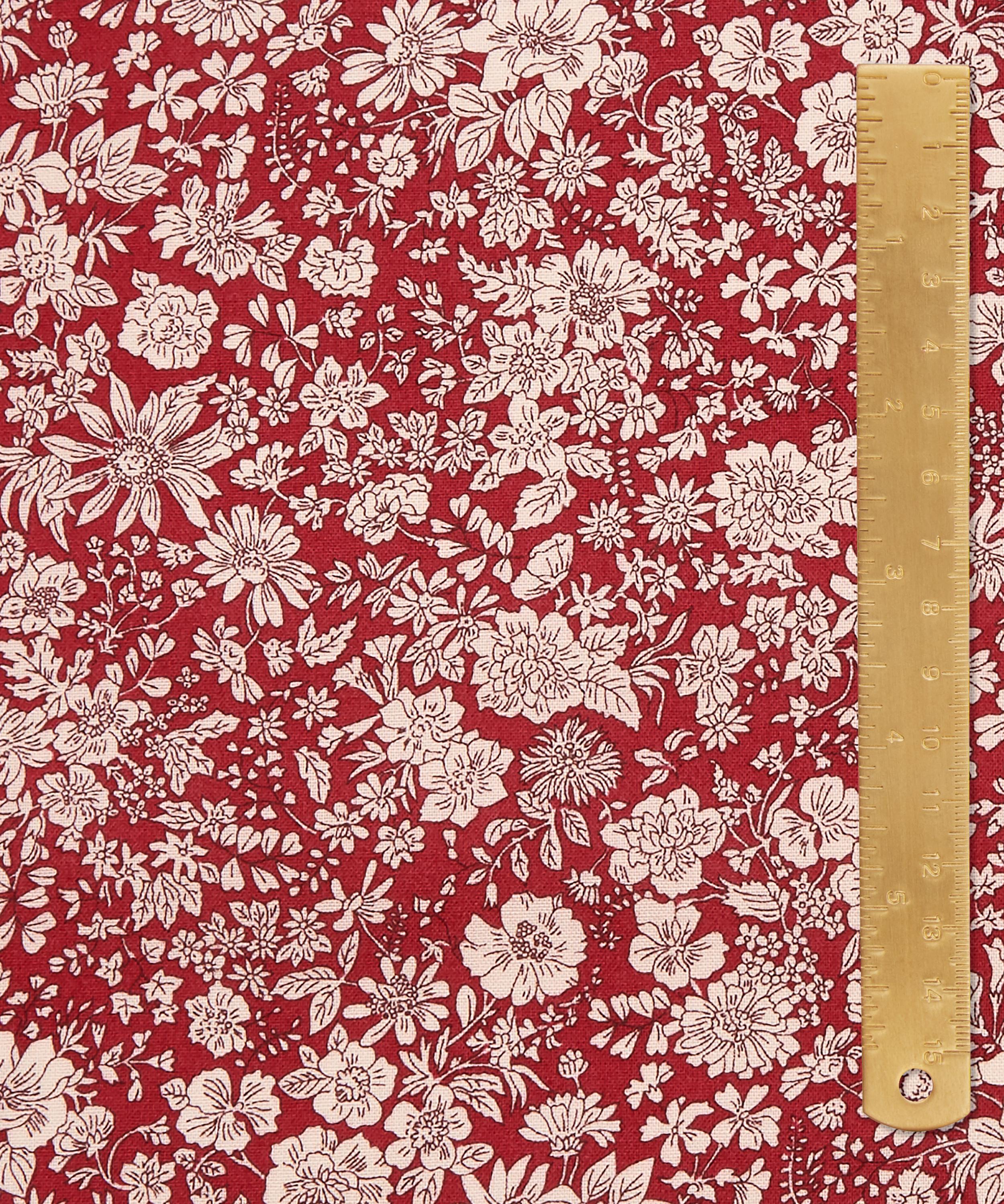 Liberty Fabrics - Crimson Emily Belle Lasenby Quilting Cotton image number 4