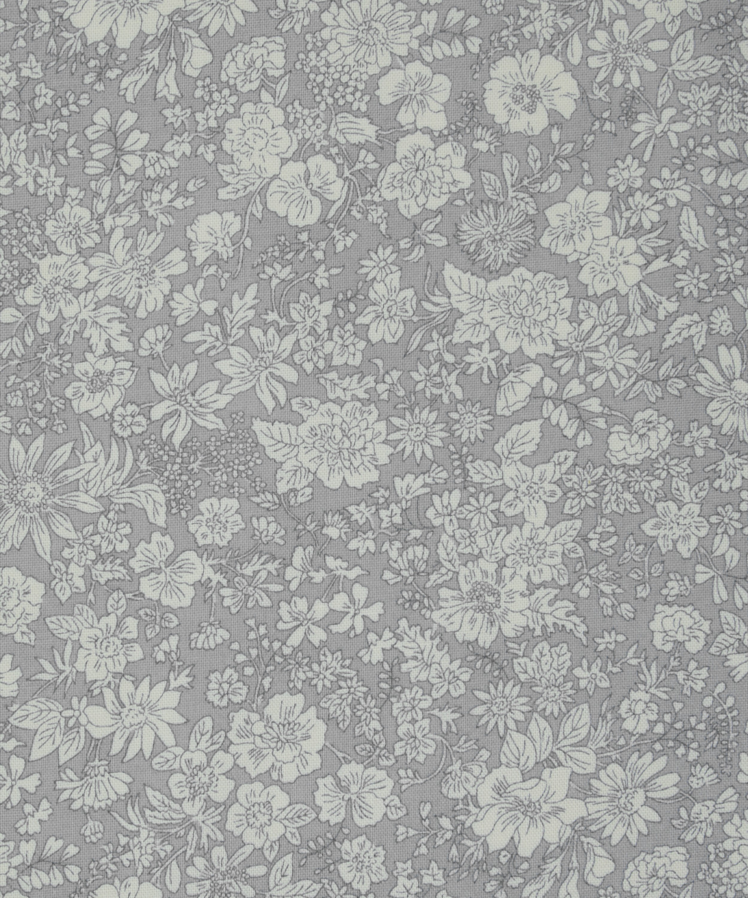 Liberty Fabrics - Steel Emily Belle Lasenby Quilting Cotton image number 0