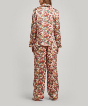 Liberty - Chatsworth Bloom Silk Satin Pyjama Set image number 3