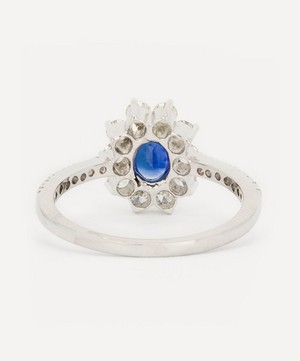Kojis - 18ct White Gold Sapphire and Diamond Cluster Ring image number 4