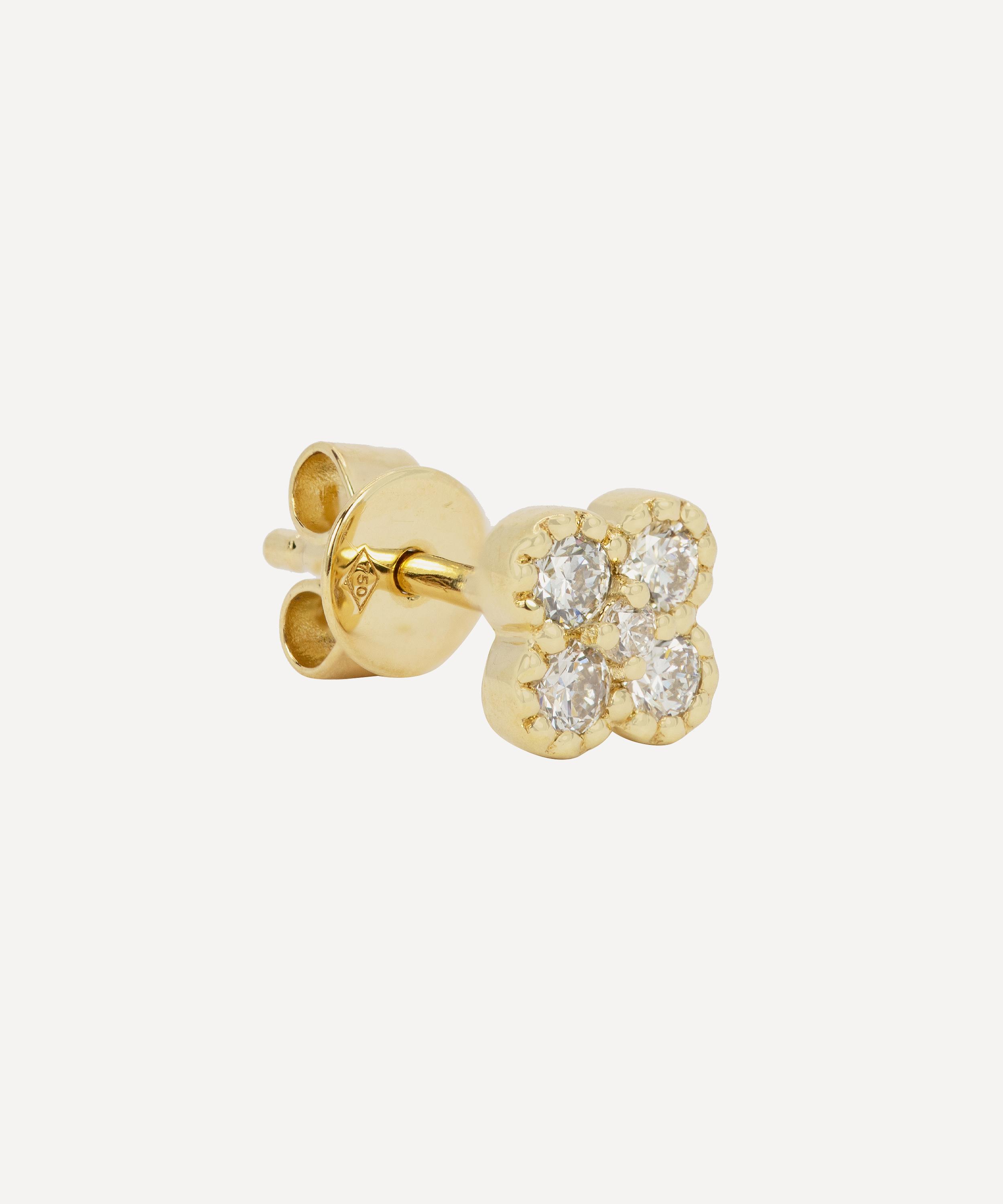 Kojis - Diamond Cluster Stud Earrings image number 