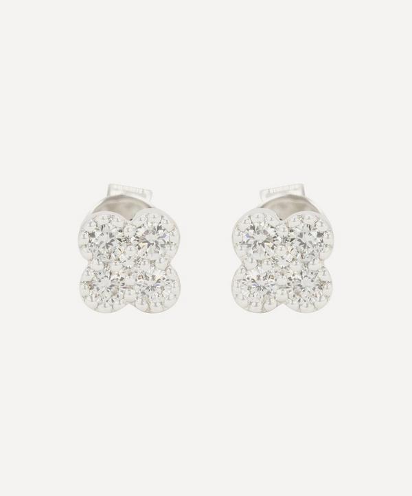 Kojis - Diamond Cluster Stud Earrings image number null