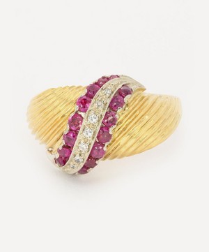 Kojis - 18ct Gold 1940s Ruby and Diamond Ring image number 0
