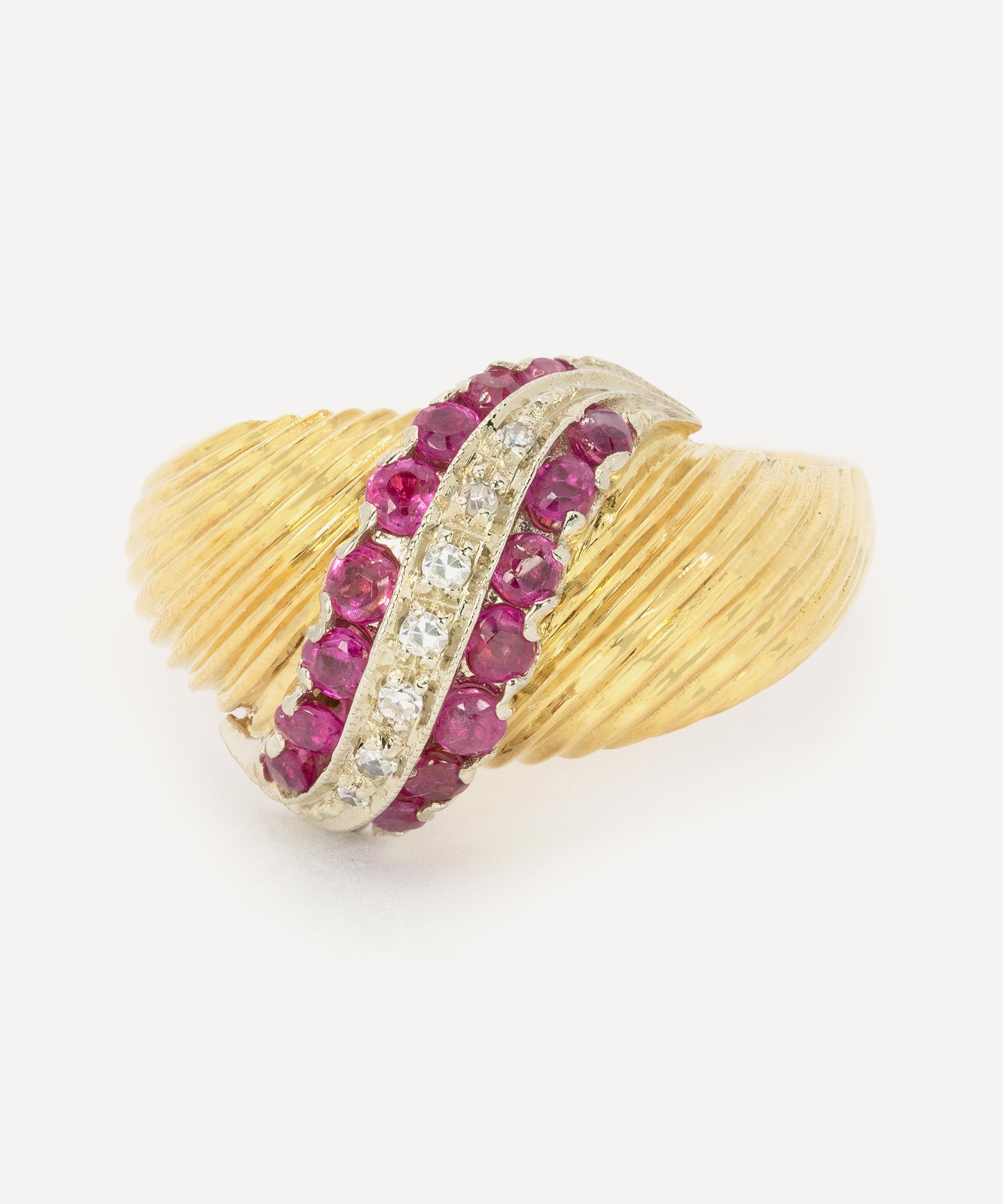 Kojis - 18ct Gold 1940s Ruby and Diamond Ring image number 0