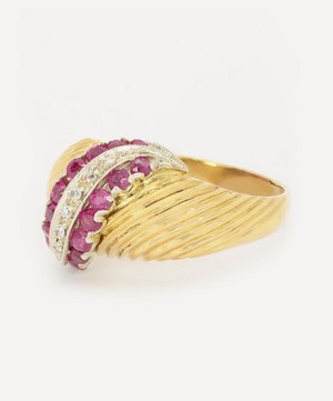 Kojis - 18ct Gold 1940s Ruby and Diamond Ring image number 1
