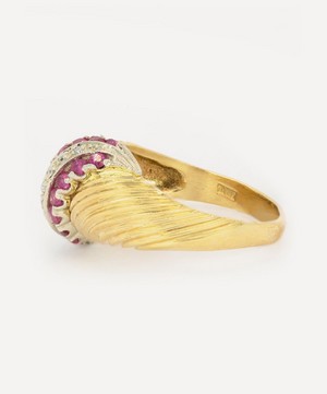Kojis - 18ct Gold 1940s Ruby and Diamond Ring image number 2