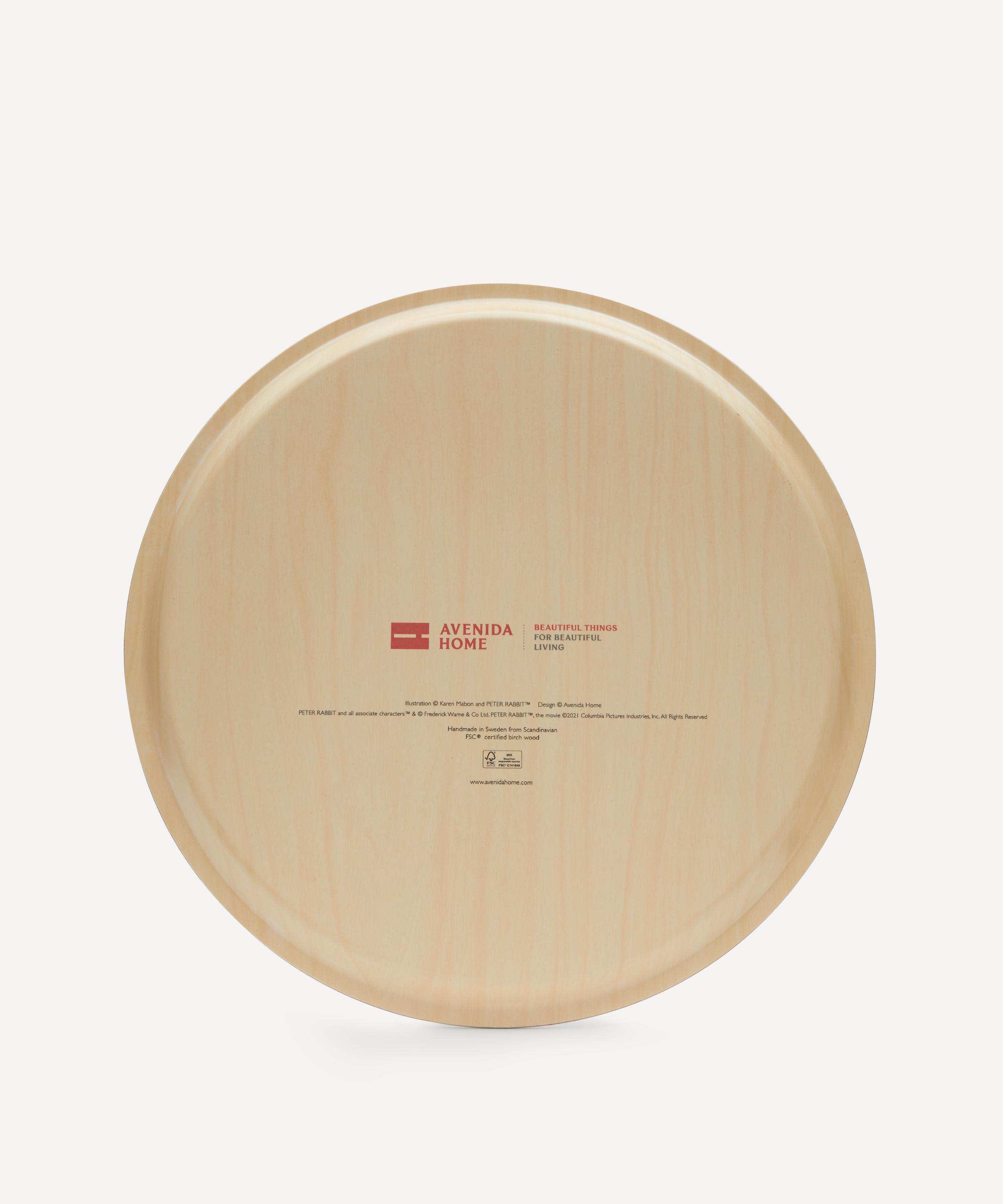 Avenida Home - Peter Rabbit Round Birch Wood Tray image number 2