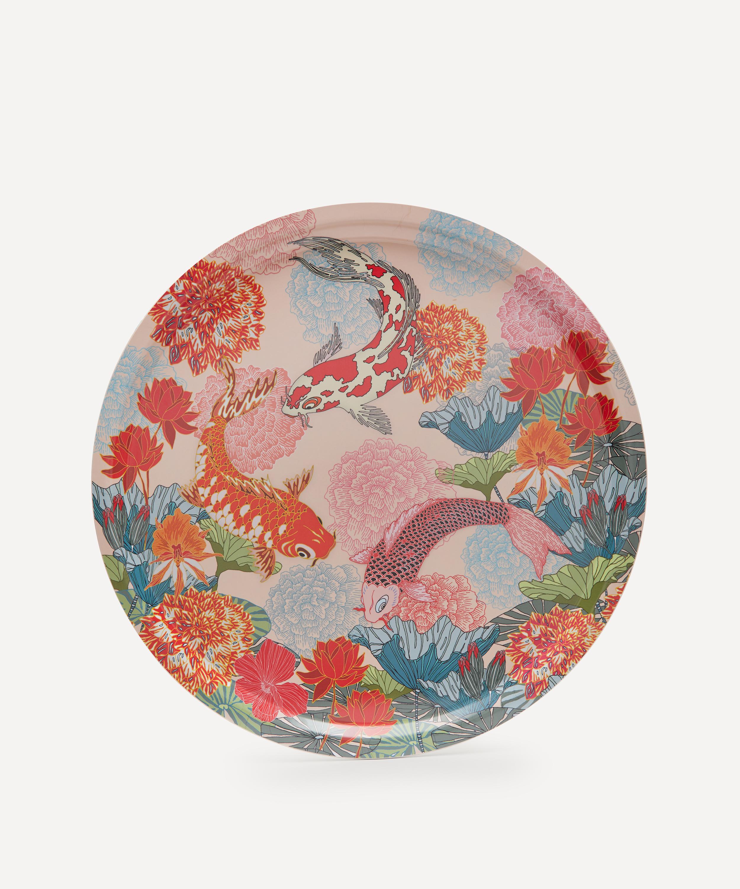 Avenida Home - Lotus Round Birch Wood Tray