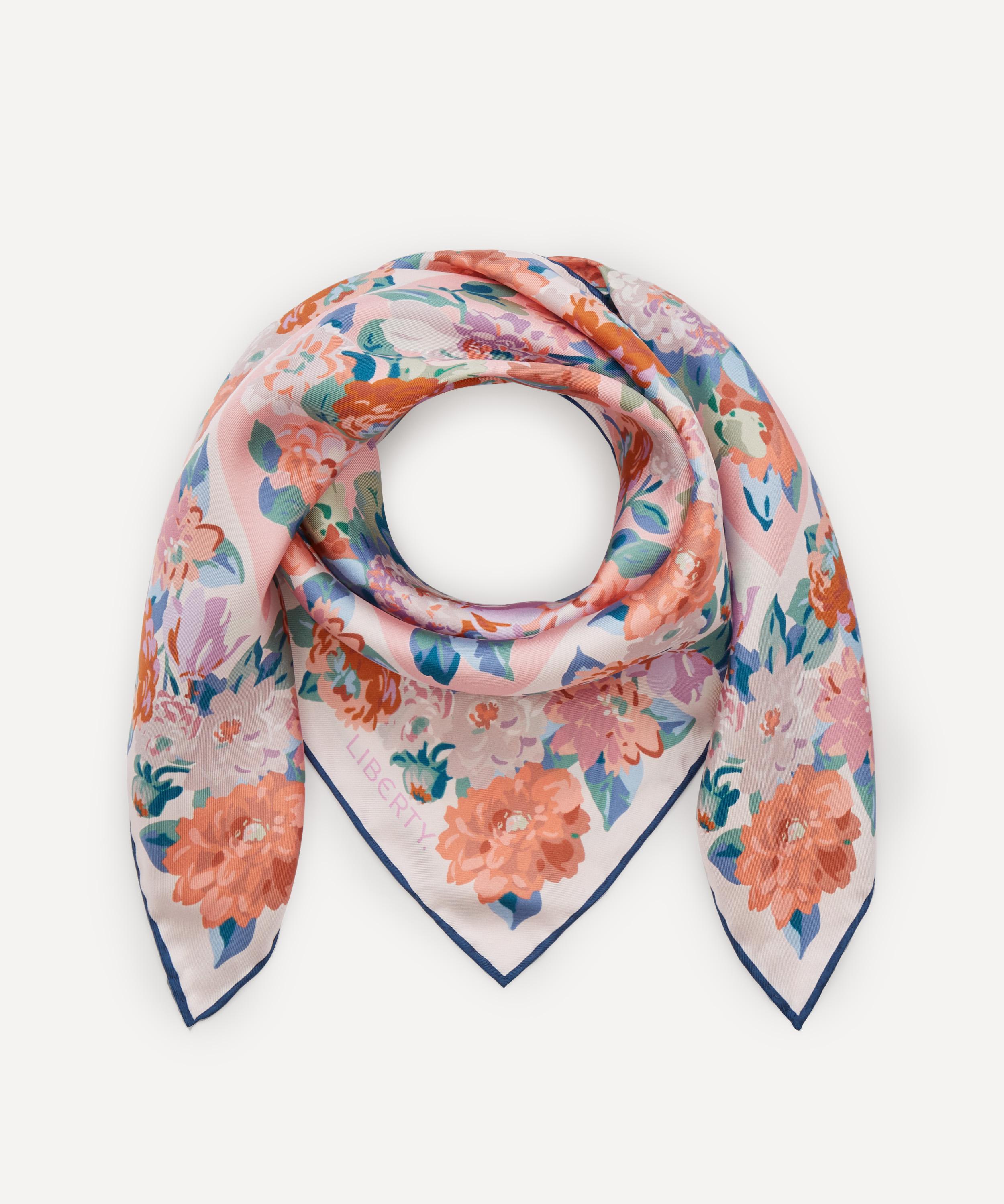Liberty - Chatsworth Garden 70 x 70cm Silk Twill Scarf image number 1
