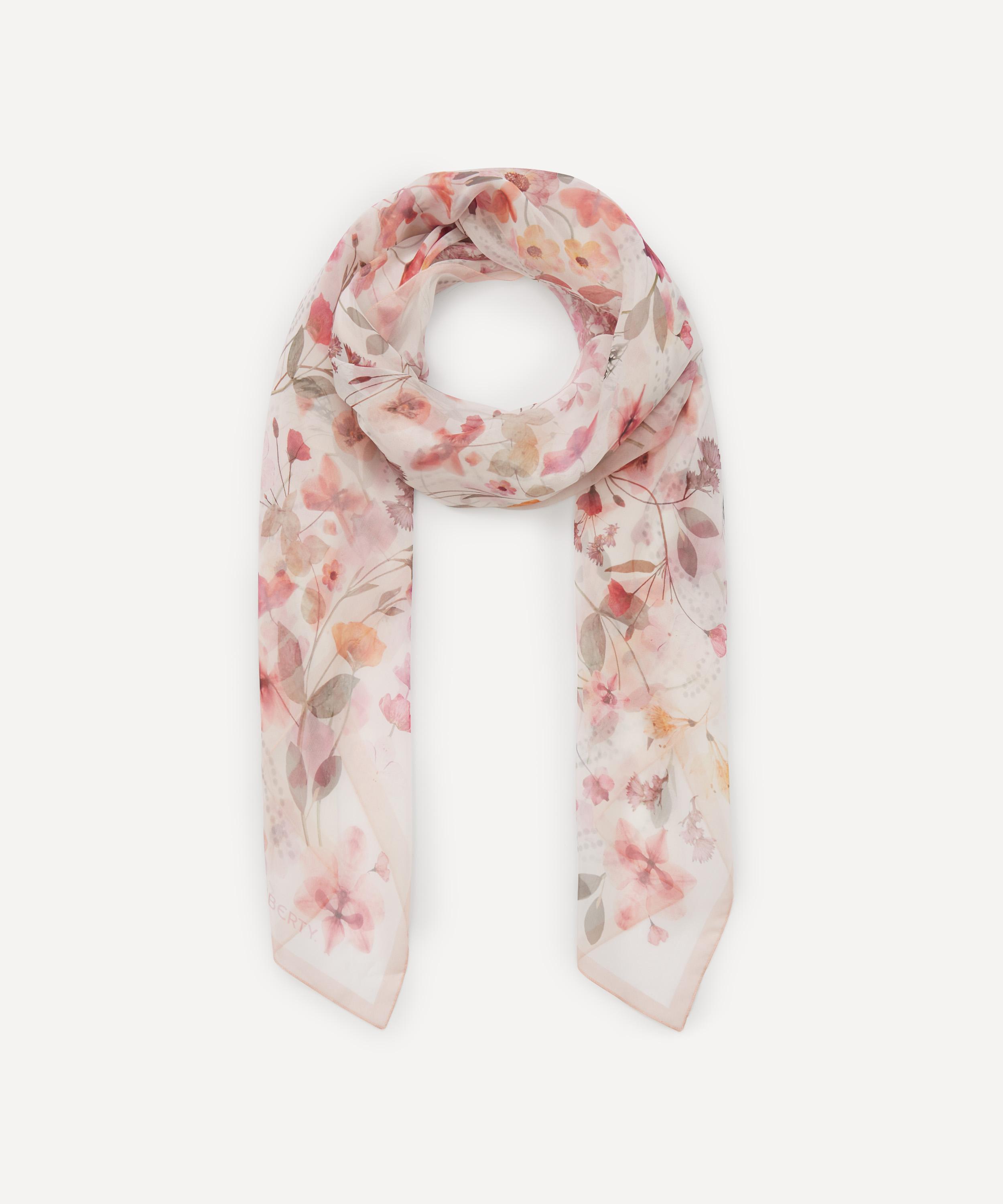 Liberty - Aurora 70 x 180cm Silk Chiffon Scarf image number 1