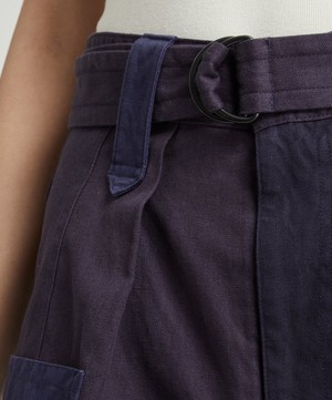 Isabel Marant Étoile - Keyega Patchwork Cargo Trousers image number 4