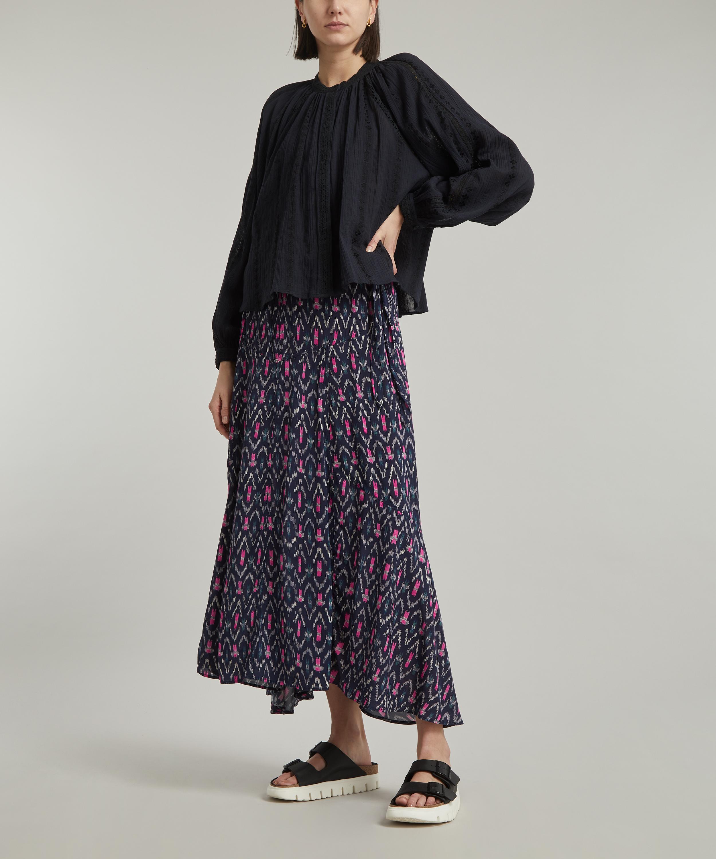 Isabel Marant Étoile - Alona Ikat Flared Skirt image number 2