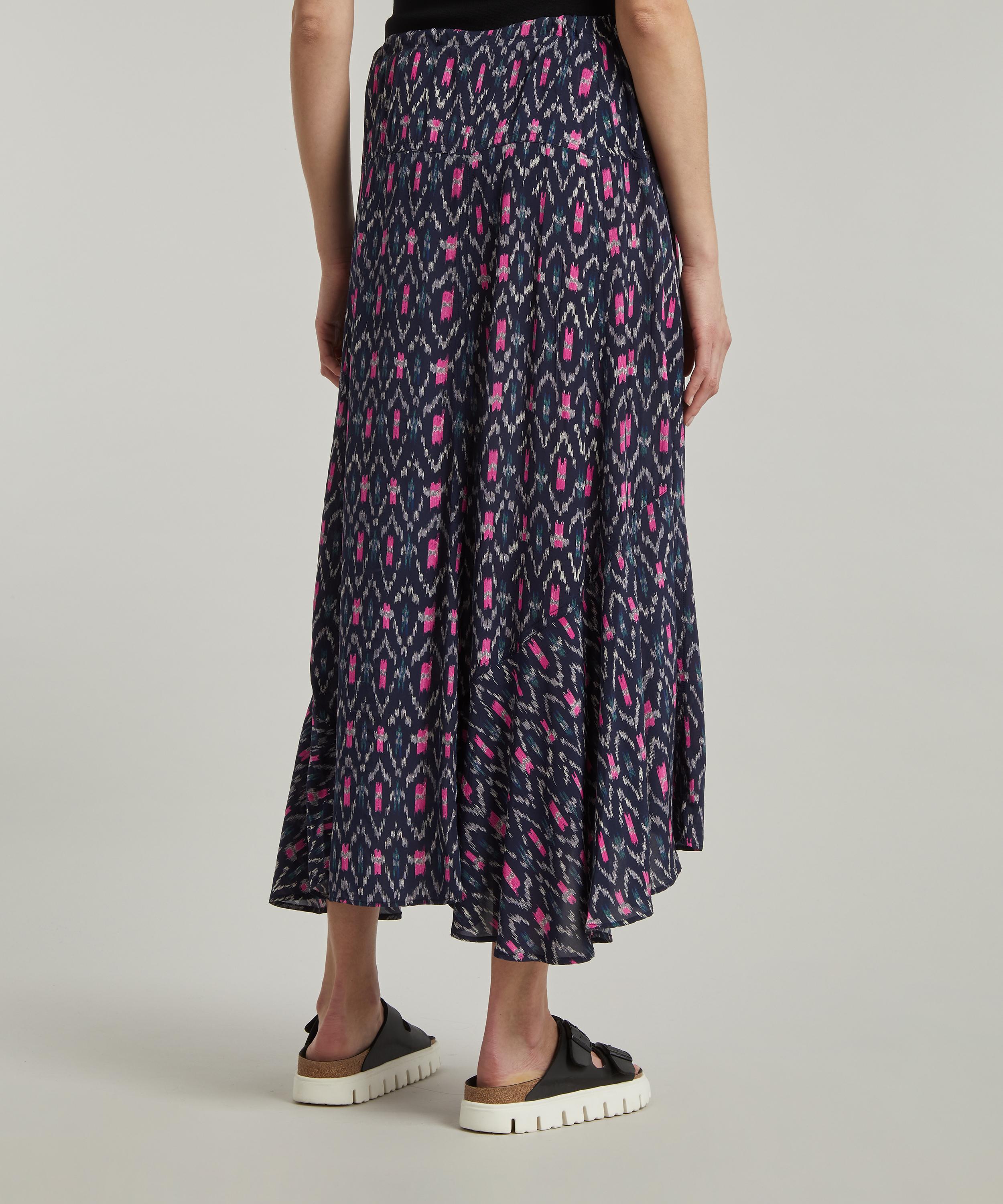 Isabel Marant Étoile - Alona Ikat Flared Skirt image number 3