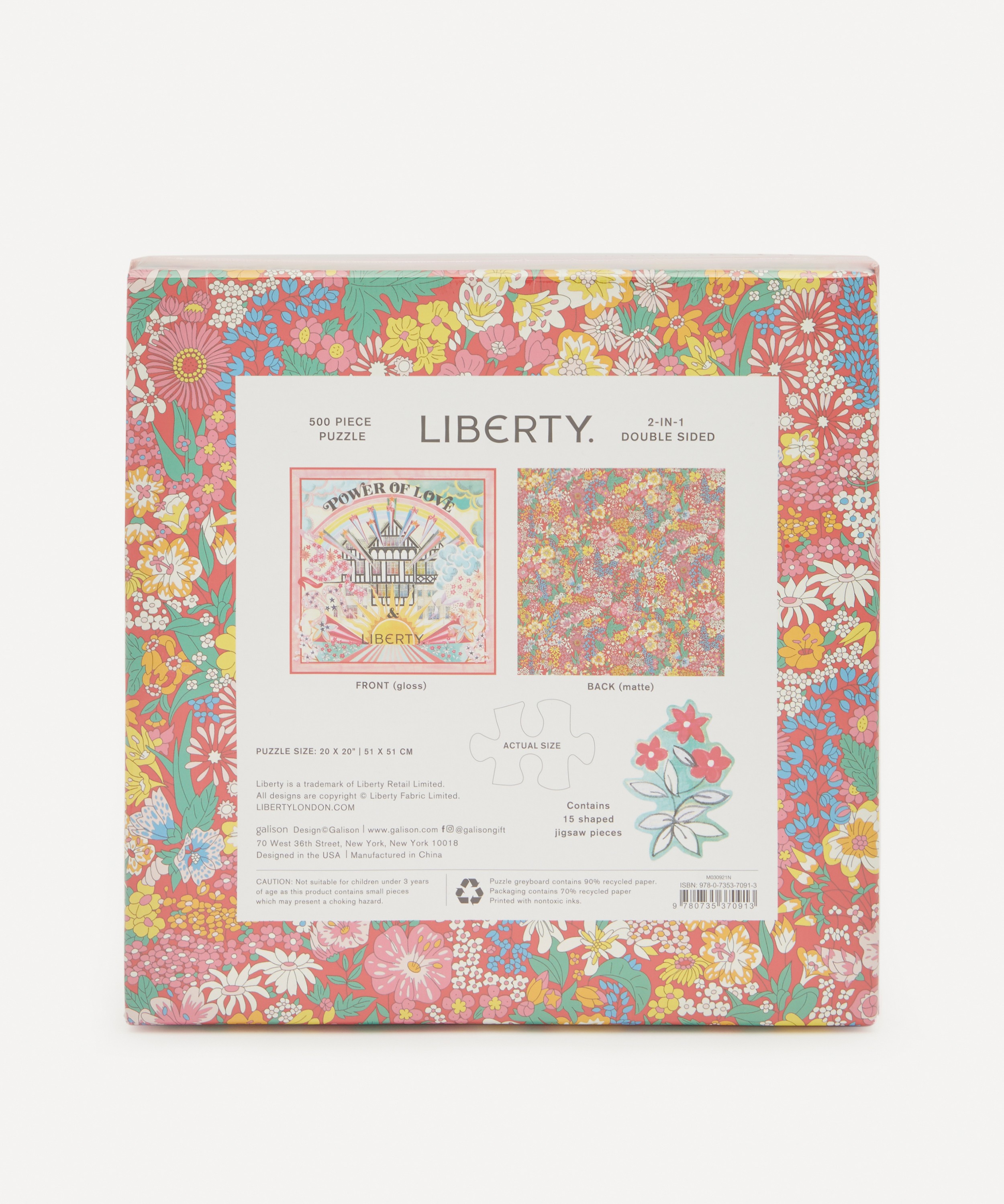Liberty - Power of Love 500-Piece Double Sided Jigsaw Puzzle image number 1