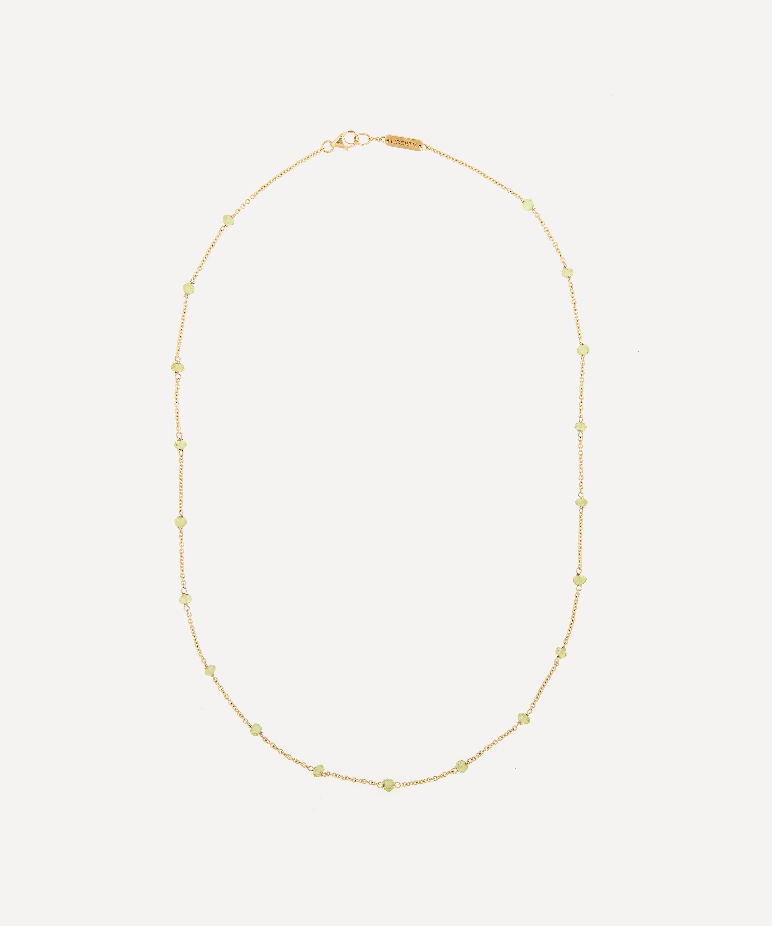 Liberty - 9ct Gold Pepper Peridot Necklace image number 0
