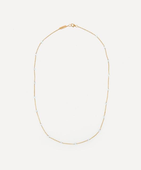Liberty - 9ct Gold Pepper Blue Topaz Necklace