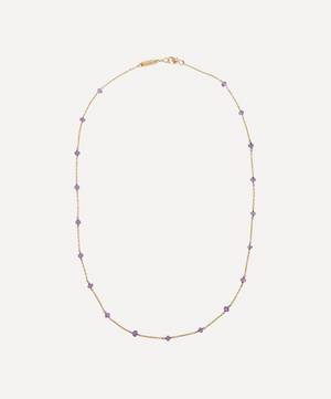 9ct Gold Pepper Amethyst Necklace