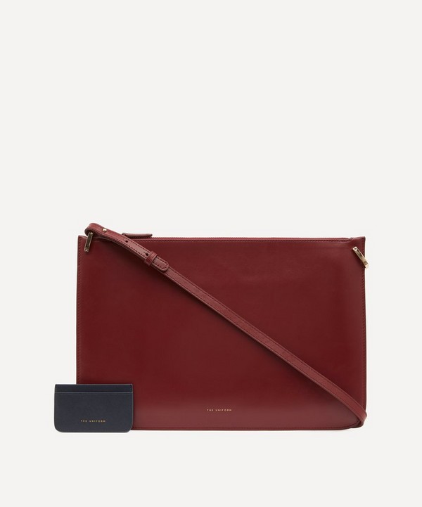 THE UNIFORM - Leather Laptop Case and Card Holder Set image number null