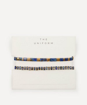 THE UNIFORM - Glass Beaded Bracelets and Multi Enamel Hair Slides Set image number 1