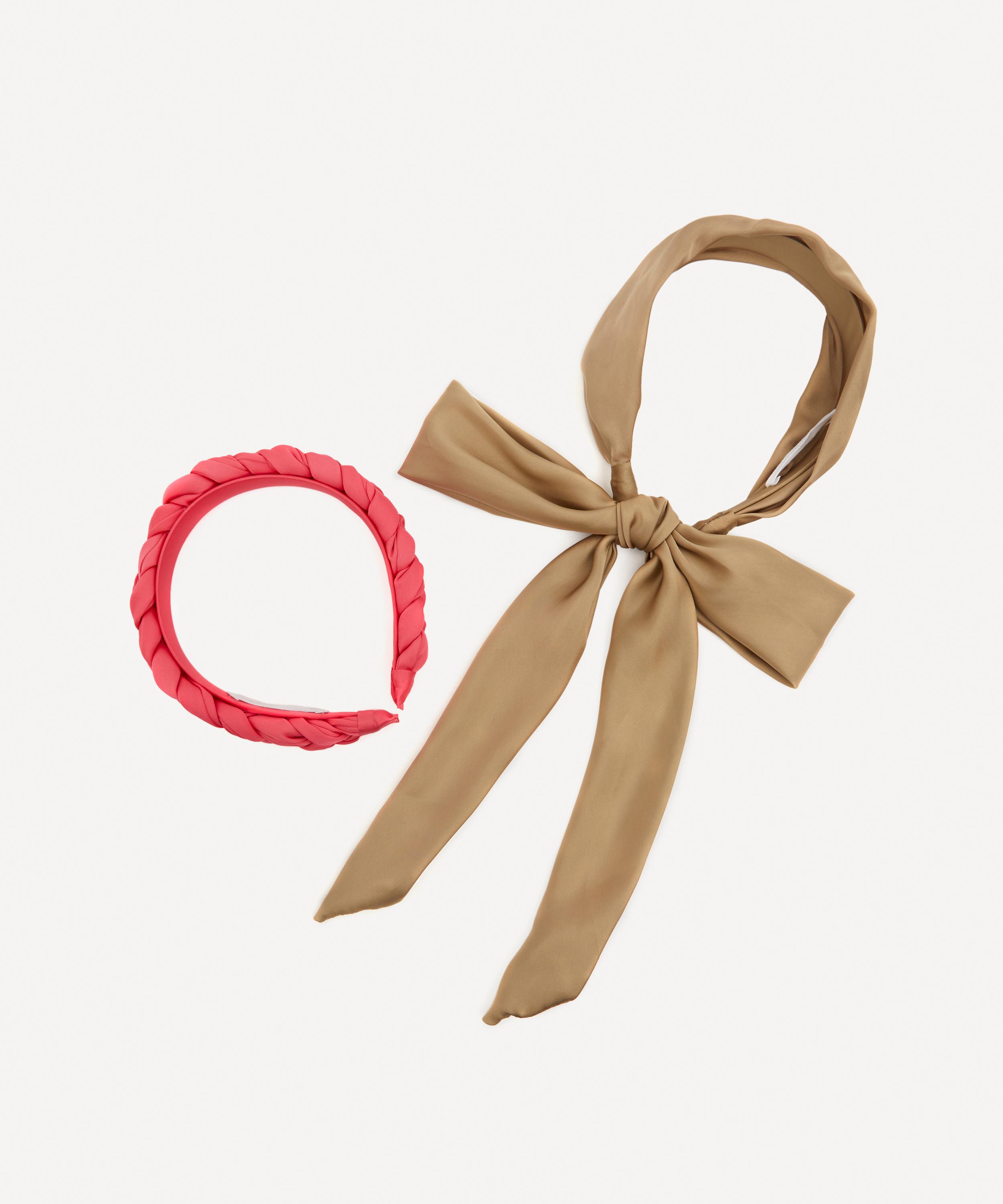 THE UNIFORM - Plaited Satin and Satin Scarf Headbands Set image number 0
