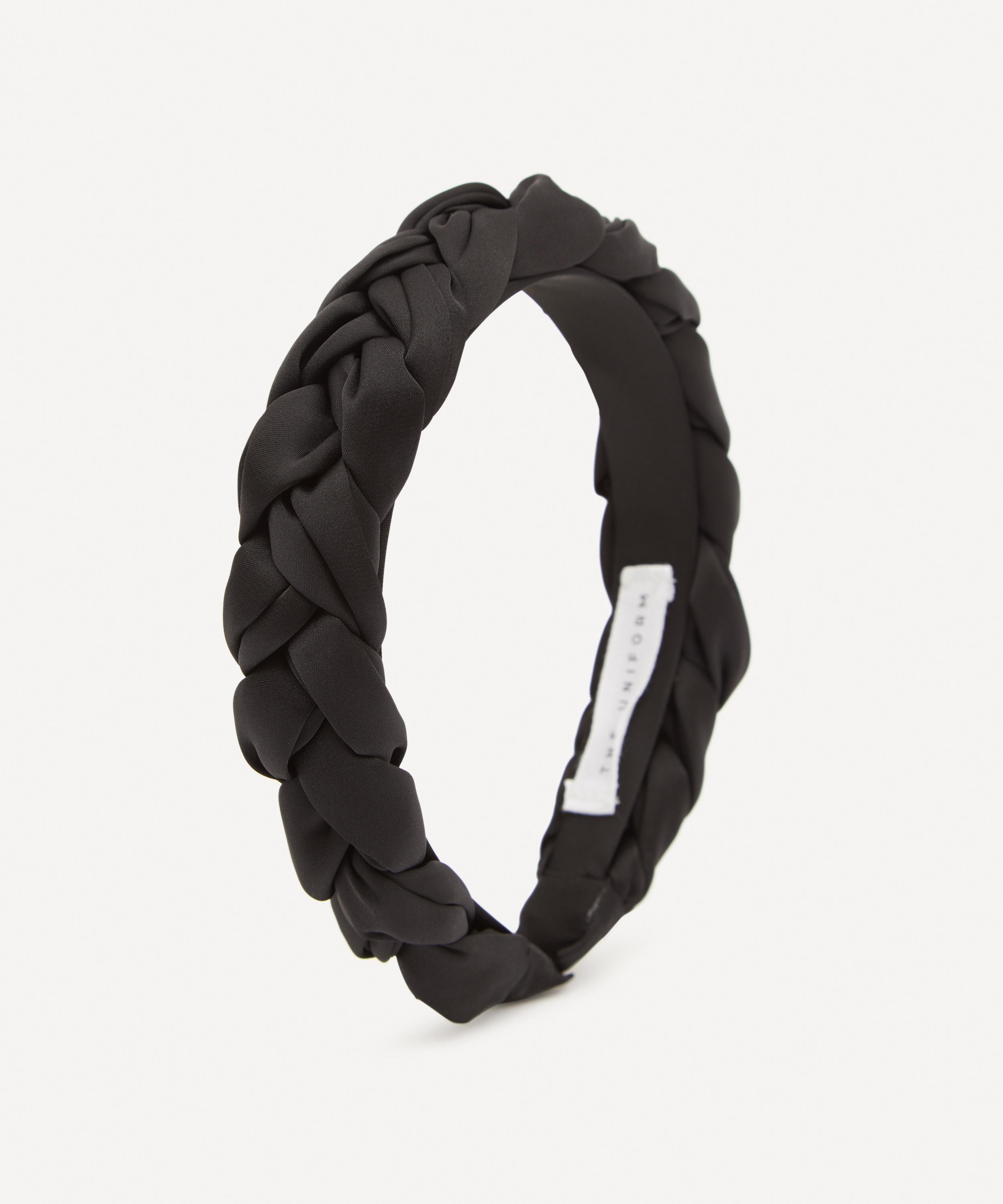 THE UNIFORM - Plaited Satin Headband and Oversized Satin Scrunchies Set image number 2