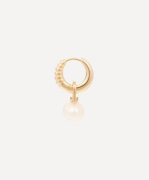 Maria Black - Gold-Plated Samba Pearl Single Huggie Hoop Earring image number 2