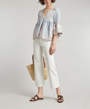 Kori - Linen Feather Blouse image number 2