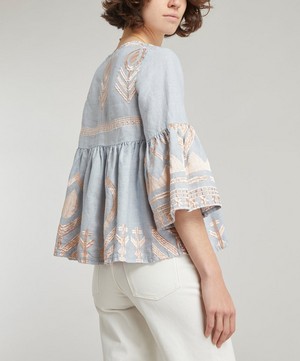 Kori - Linen Feather Blouse image number 3