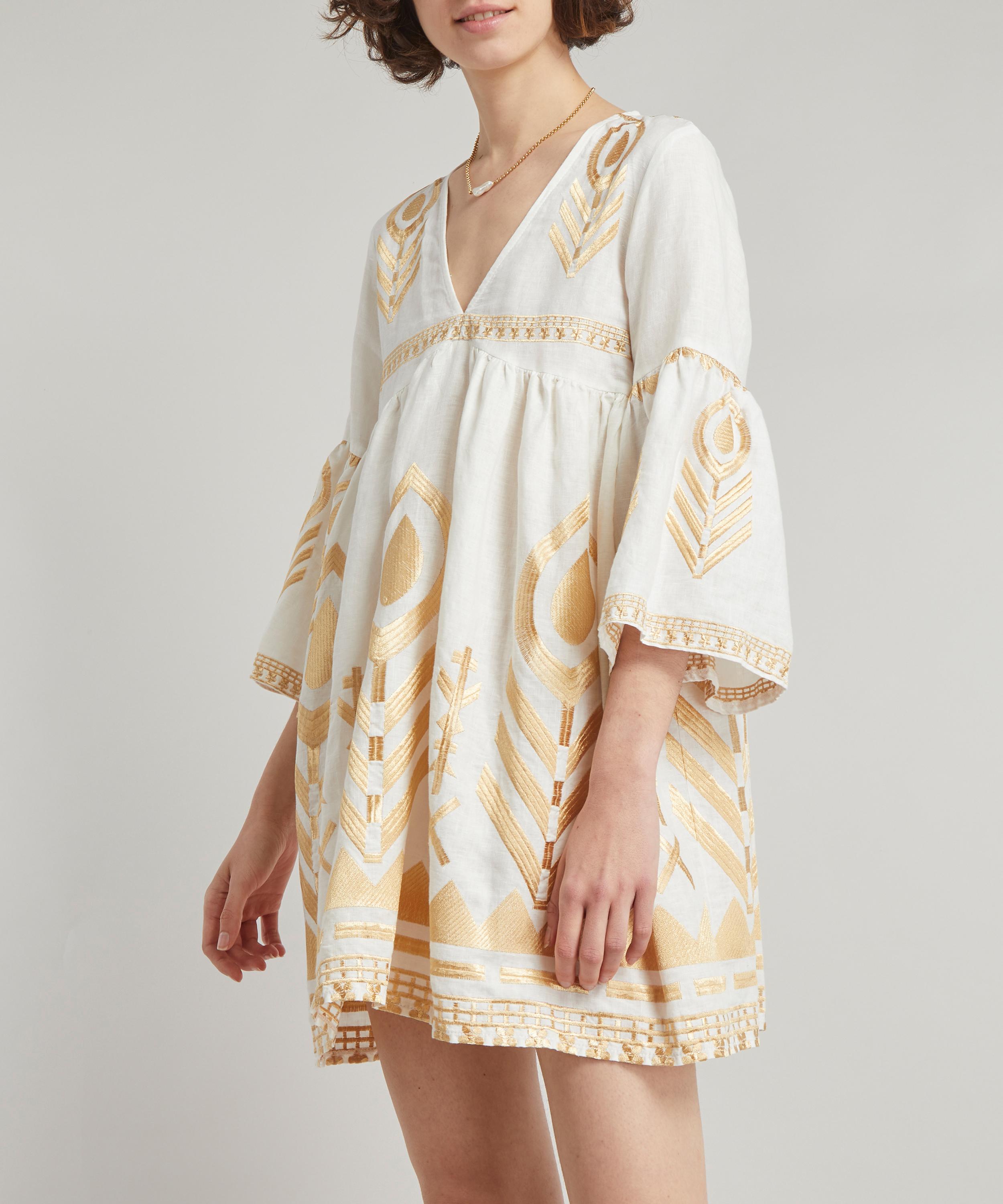 Kori - Linen Feather Mini-Dress image number 1