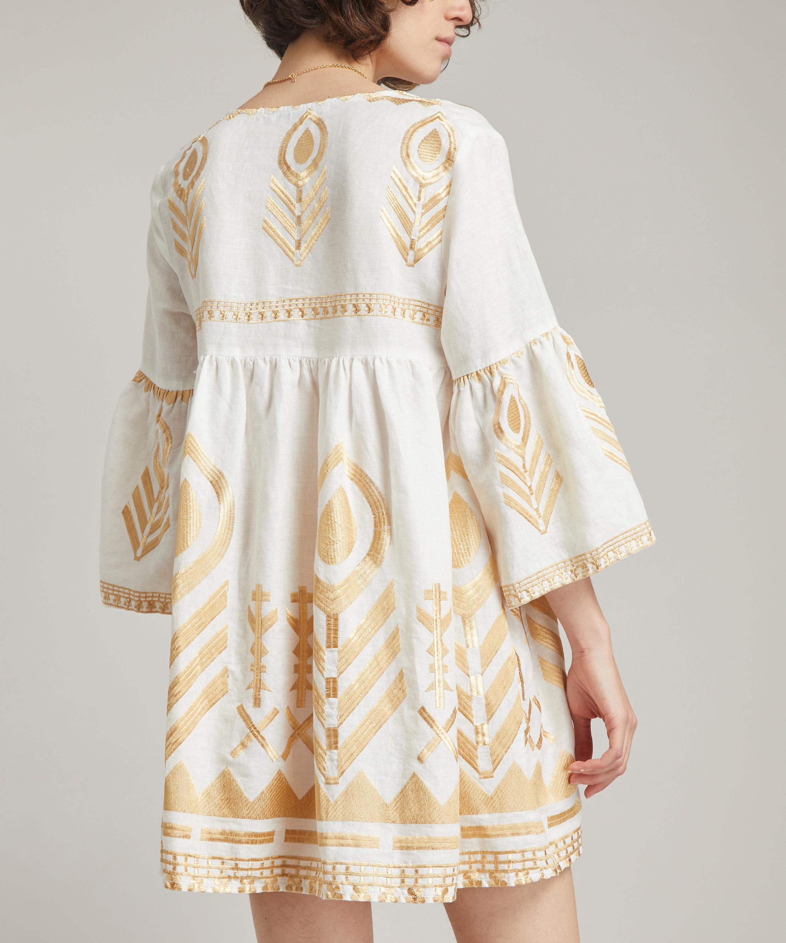 Kori - Linen Feather Mini-Dress image number 3