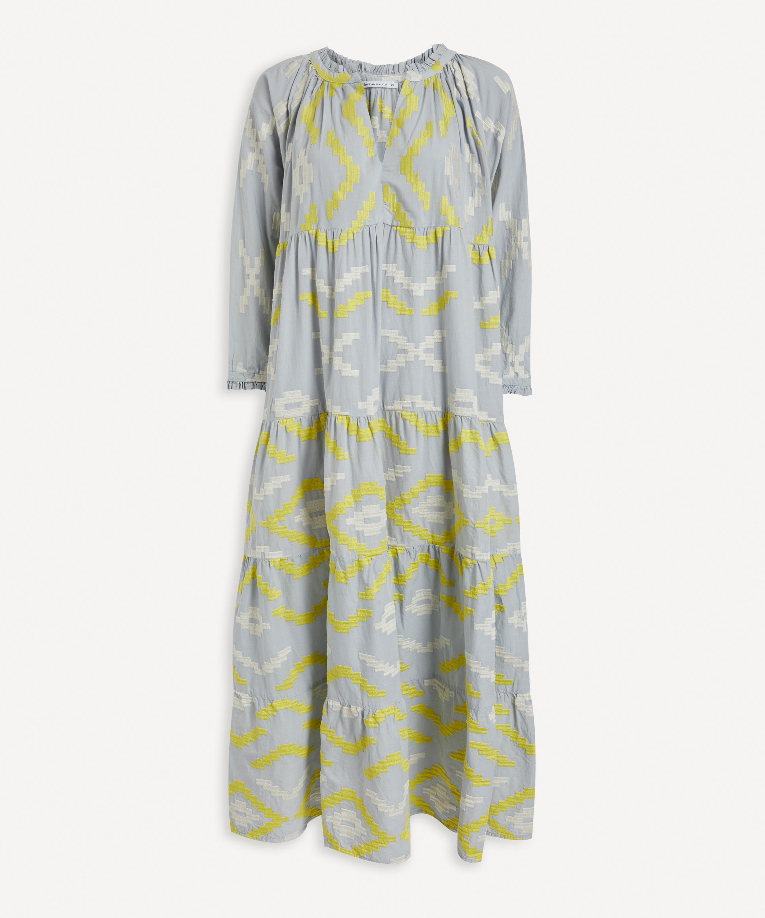 Kori - Geometric Embroidered Maxi-Dress image number 0