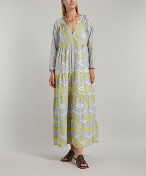 Kori - Geometric Embroidered Maxi-Dress image number 2
