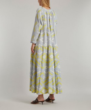Kori - Geometric Embroidered Maxi-Dress image number 3