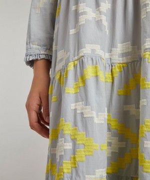 Kori - Geometric Embroidered Maxi-Dress image number 4
