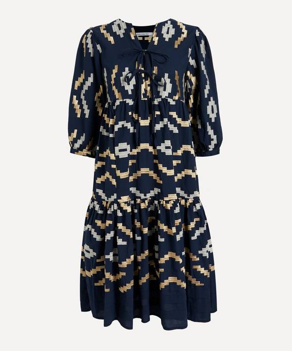 Kori - Geometric Embroidered Midi-Dress image number 0