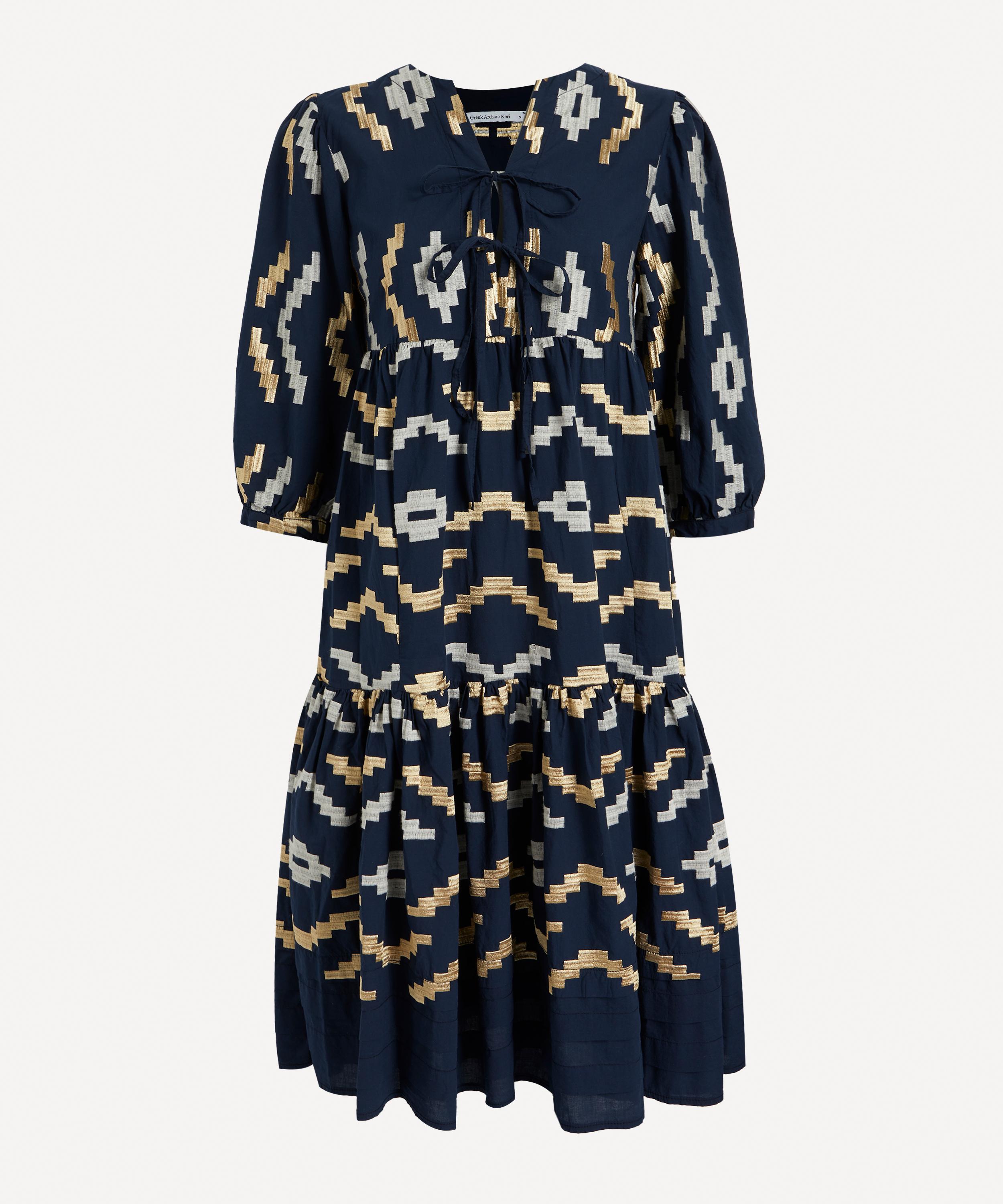Kori - Geometric Embroidered Midi-Dress image number 0