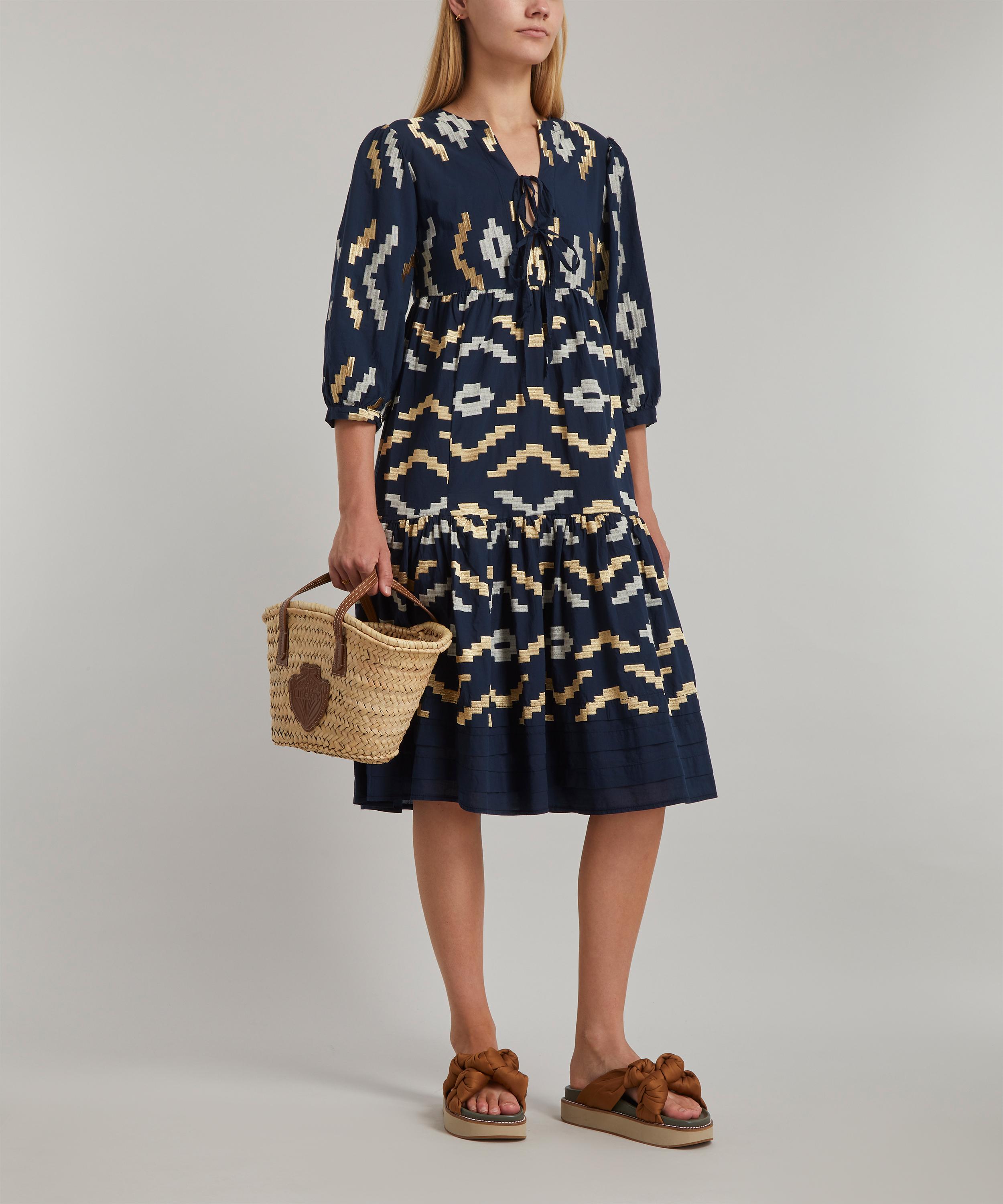 Kori - Geometric Embroidered Midi-Dress image number 1