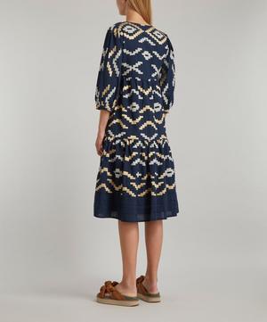 Kori - Geometric Embroidered Midi-Dress image number 3