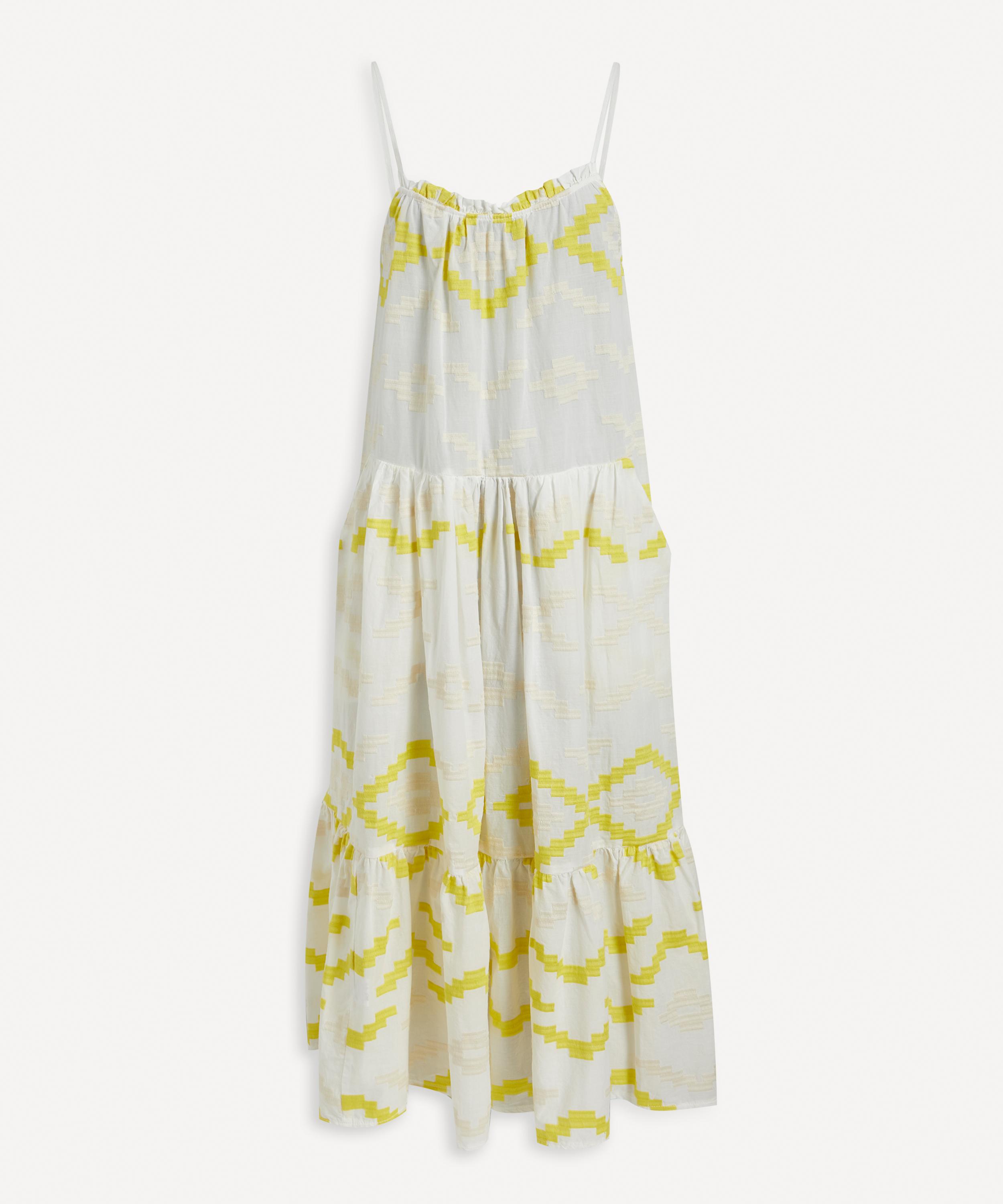 Kori - Geometric Embroidered Sleeveless Midi-Dress image number 0