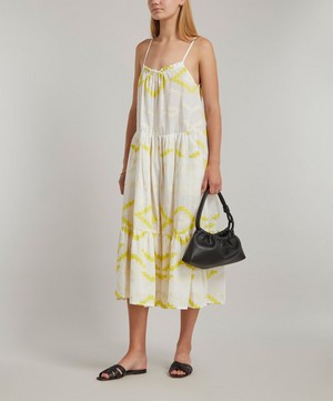 Kori - Geometric Embroidered Sleeveless Midi-Dress image number 1