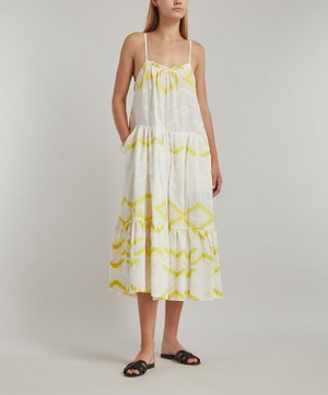 Kori - Geometric Embroidered Sleeveless Midi-Dress image number 2