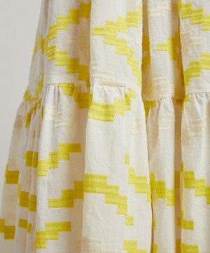 Kori - Geometric Embroidered Sleeveless Midi-Dress image number 4