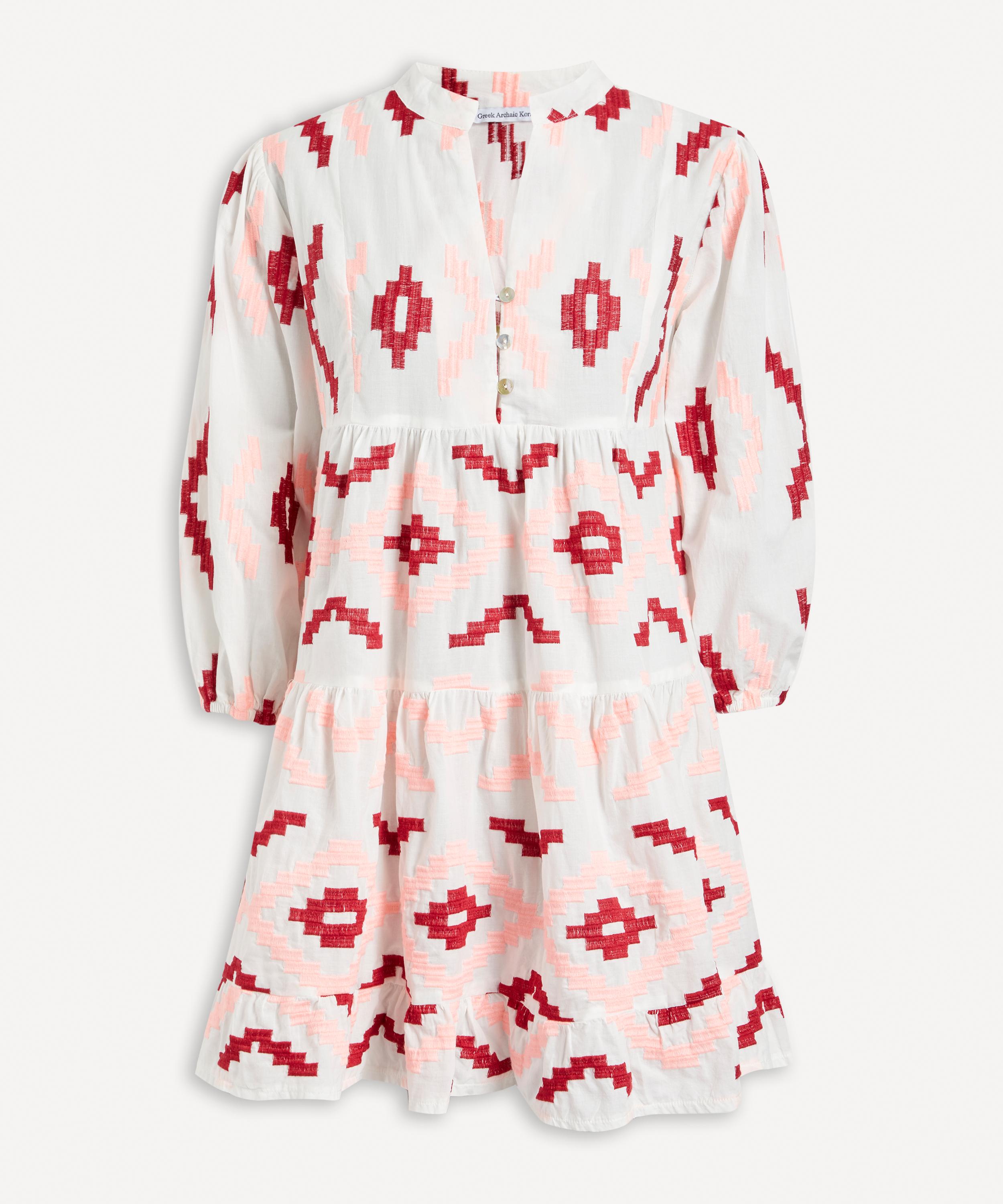 Kori - Rhombus Embroidered Mini-Dress image number 0