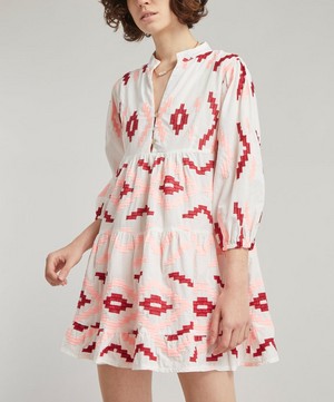 Kori - Rhombus Embroidered Mini-Dress image number 1