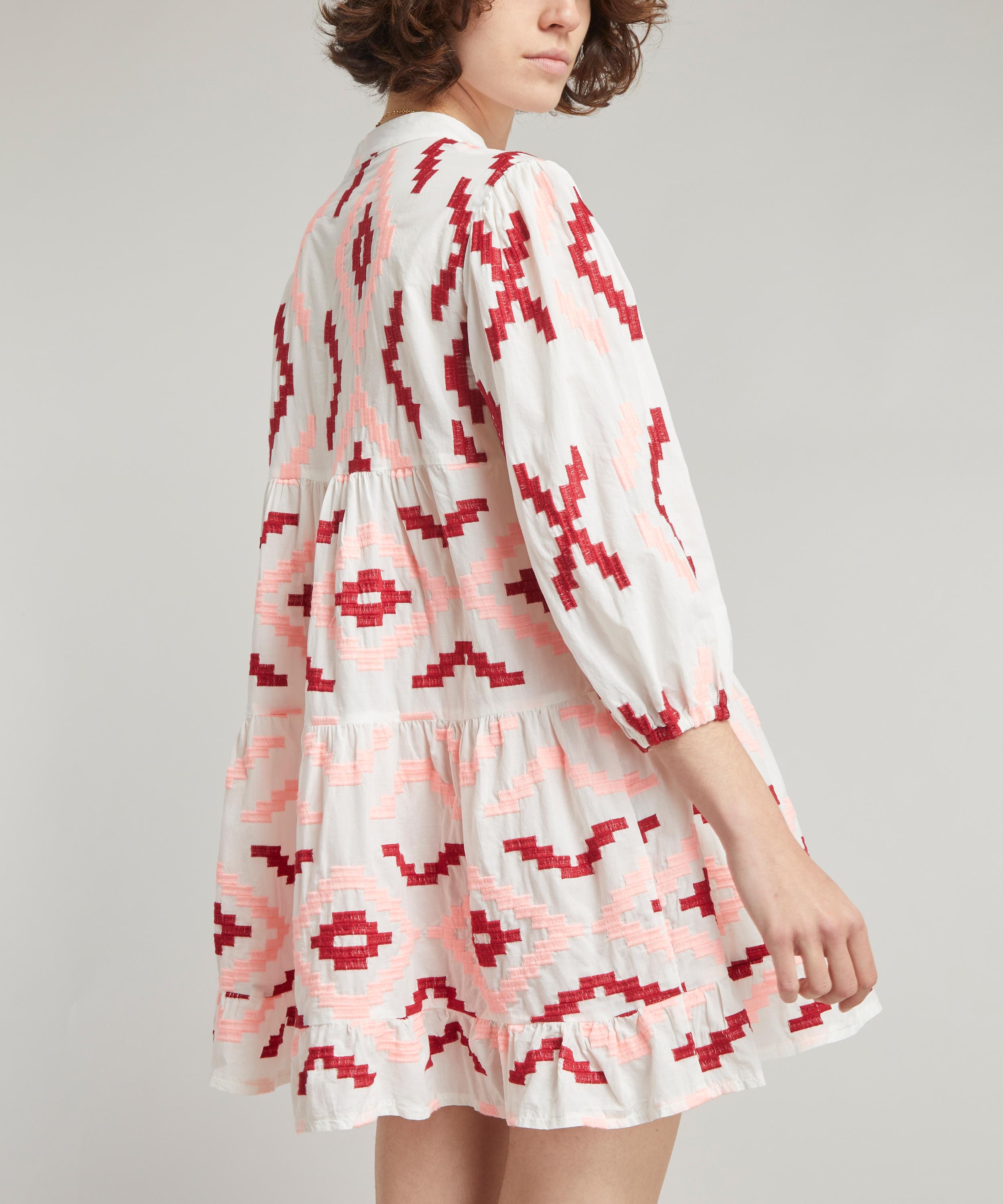 Kori - Rhombus Embroidered Mini-Dress image number 3